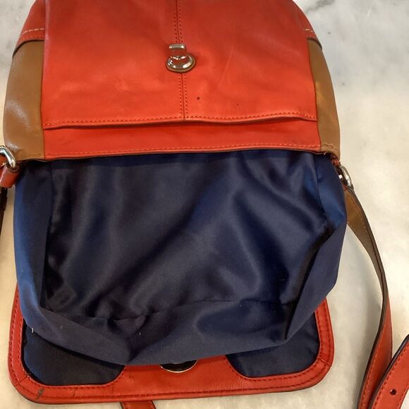 Coach Park Color Block Crossbody Leather Shoulder Bag - Picture 13 of 16